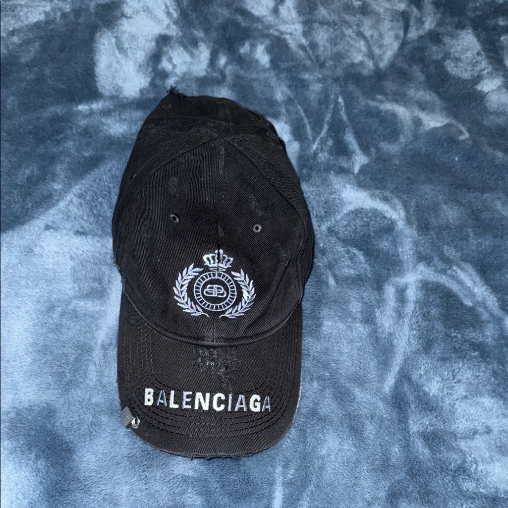 Balenciaga Destroyed Piercing Cap